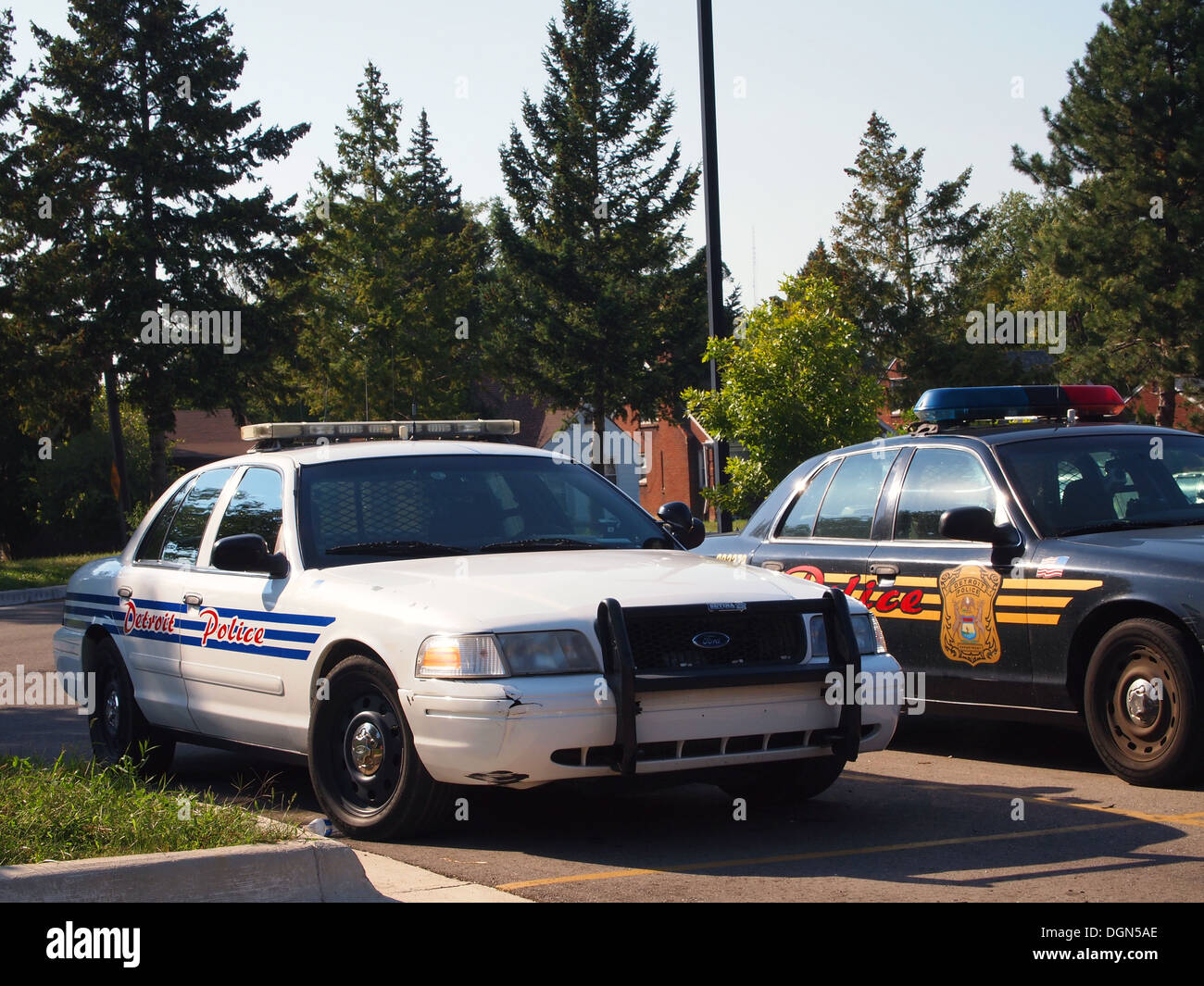 Detroit Police Department Autos, Detroit, Michigan, USA Stockfoto