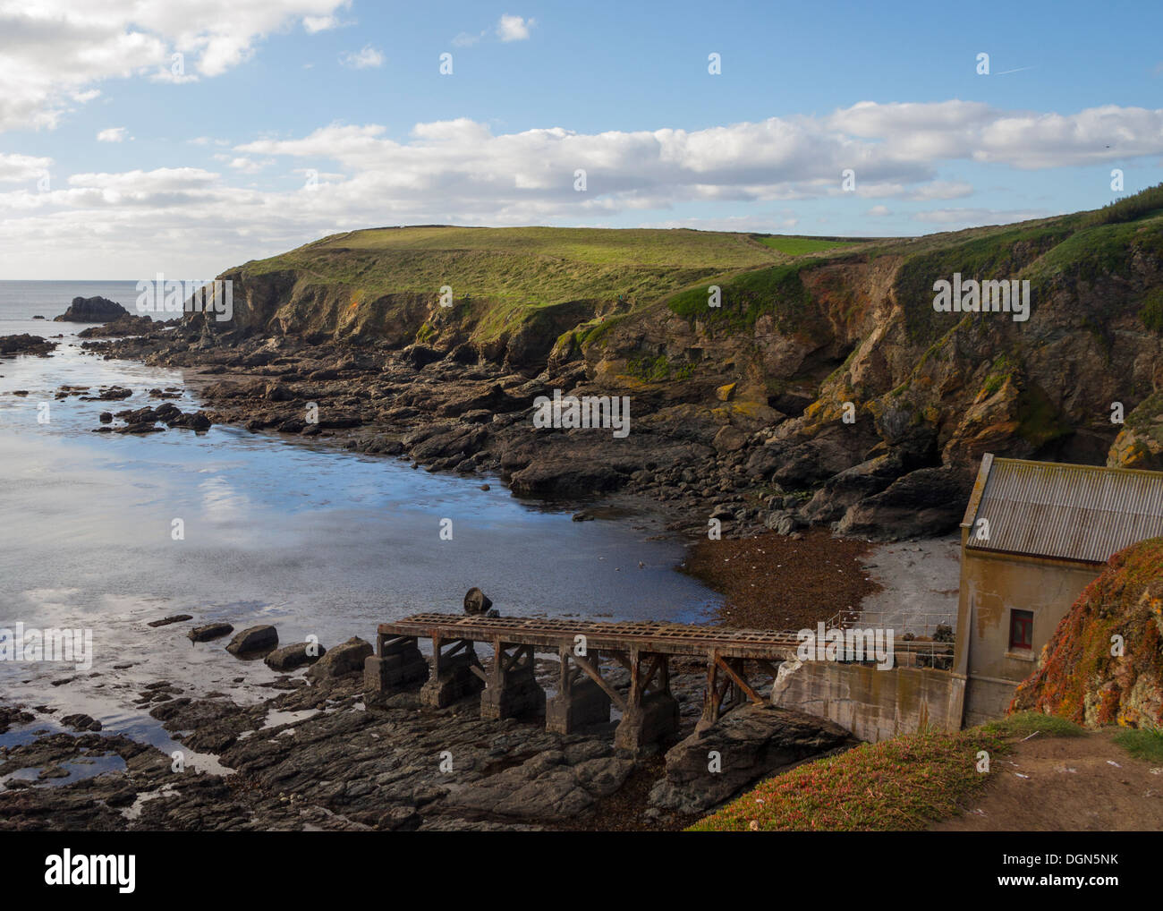 Lizard Point alte Rettungsstation England Cornwall uk Stockfoto