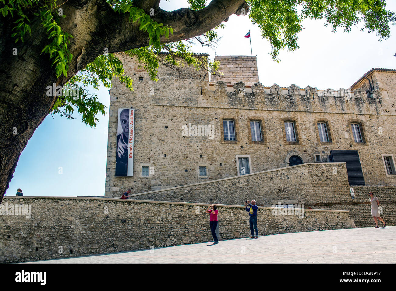 Europa, Frankreich, Alpes-Maritimes, Antibes. Legen Sie Mariejol. Picasso-Museum im Schloss Grimaldi. Stockfoto