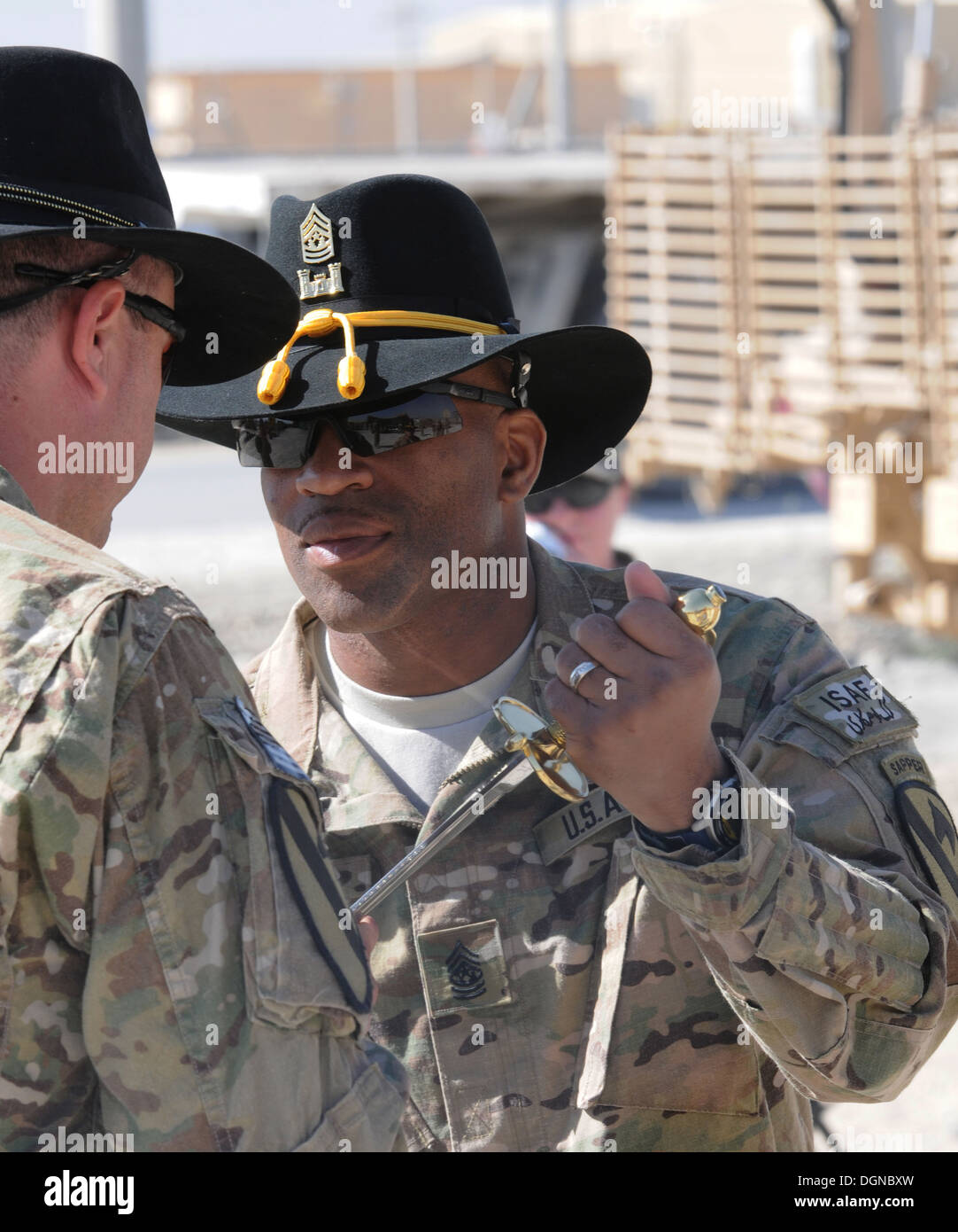 Major Roderick Goode PARWAN Provinz, Afghanistan – US Armee Command Sergeant Major Roderick ...