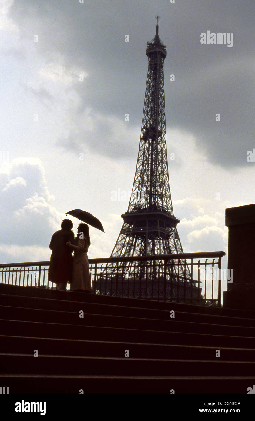 Der Eiffelturm in Paris Stockfoto
