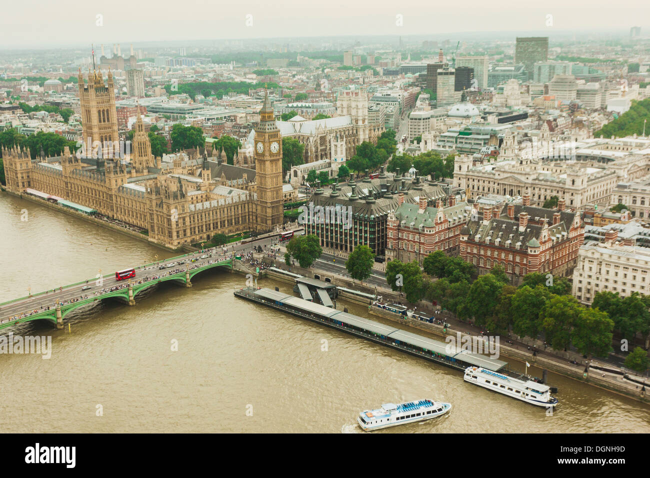 Stadtbild von big Ben und London Stockfoto