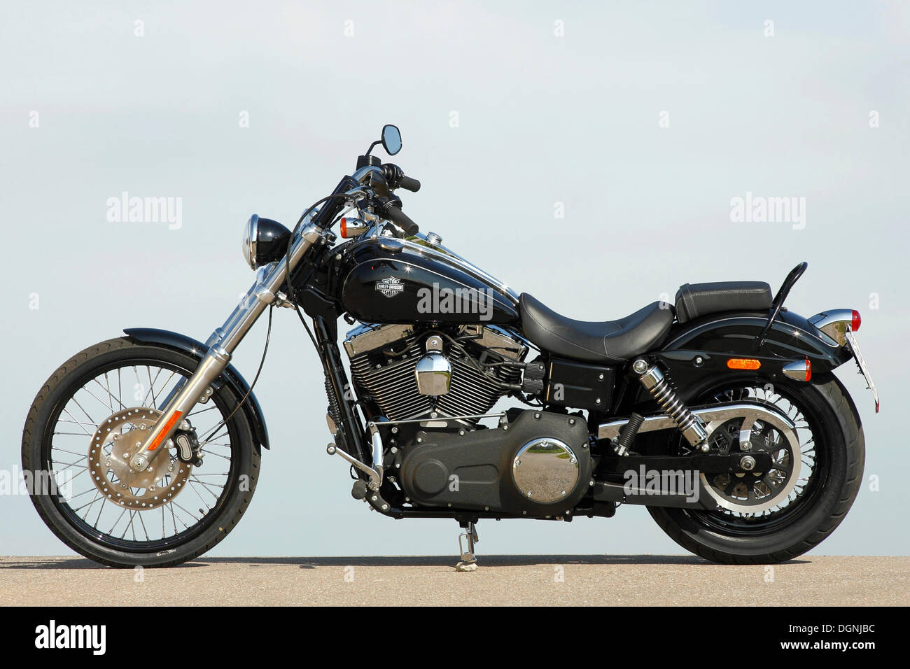 Harley Davidson Wide Glide Stockfoto