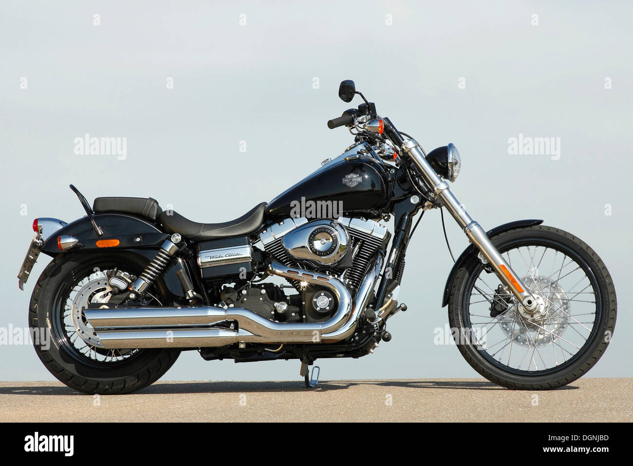 Harley Davidson Wide Glide Stockfoto