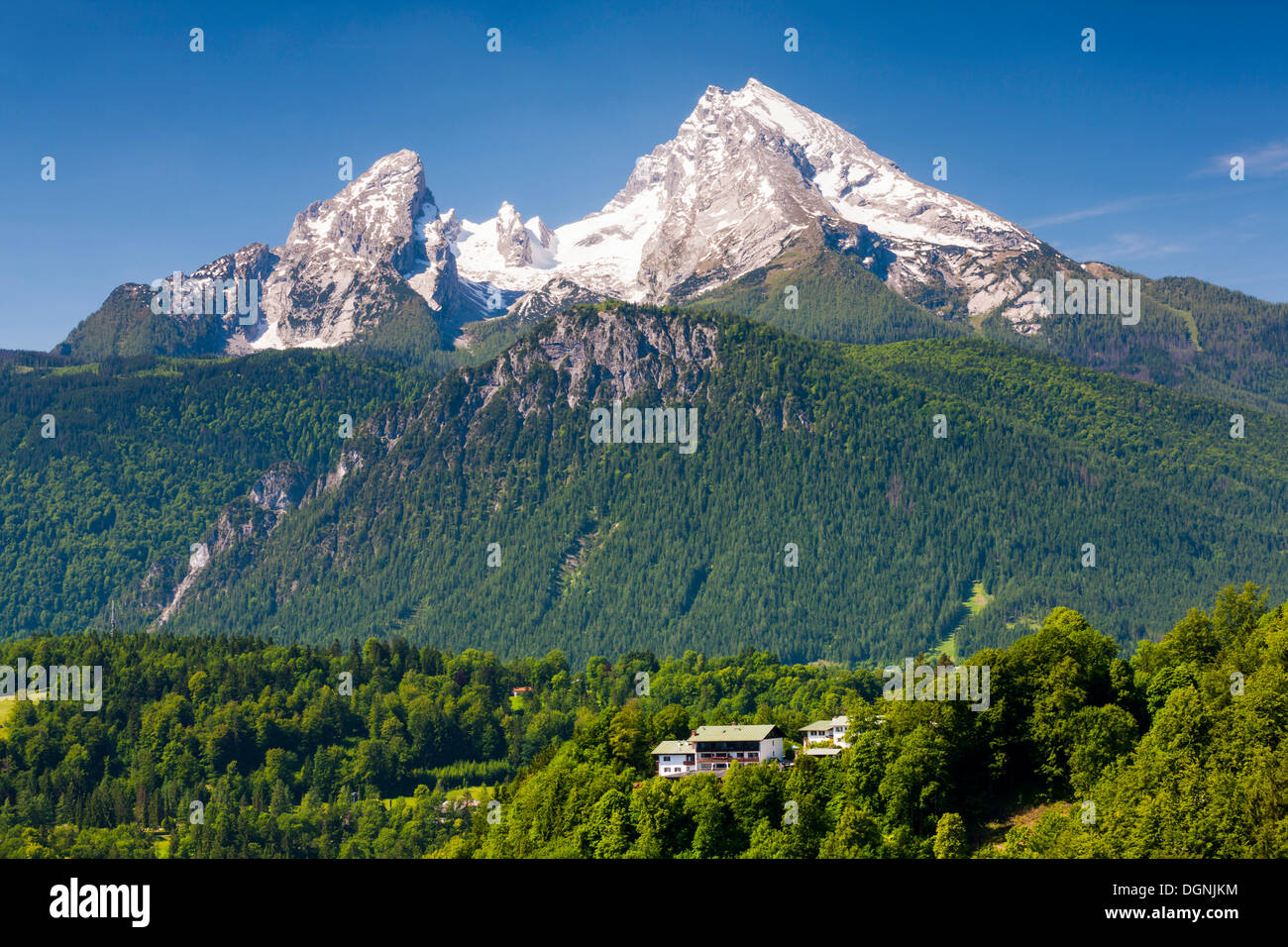 Watzmann Berg Blick Vom Berchtesgadens Berg Zufahrt Berchtesgaden Landkreis Berchtesgadener Land Bayern Oberbayern Stockfotografie Alamy