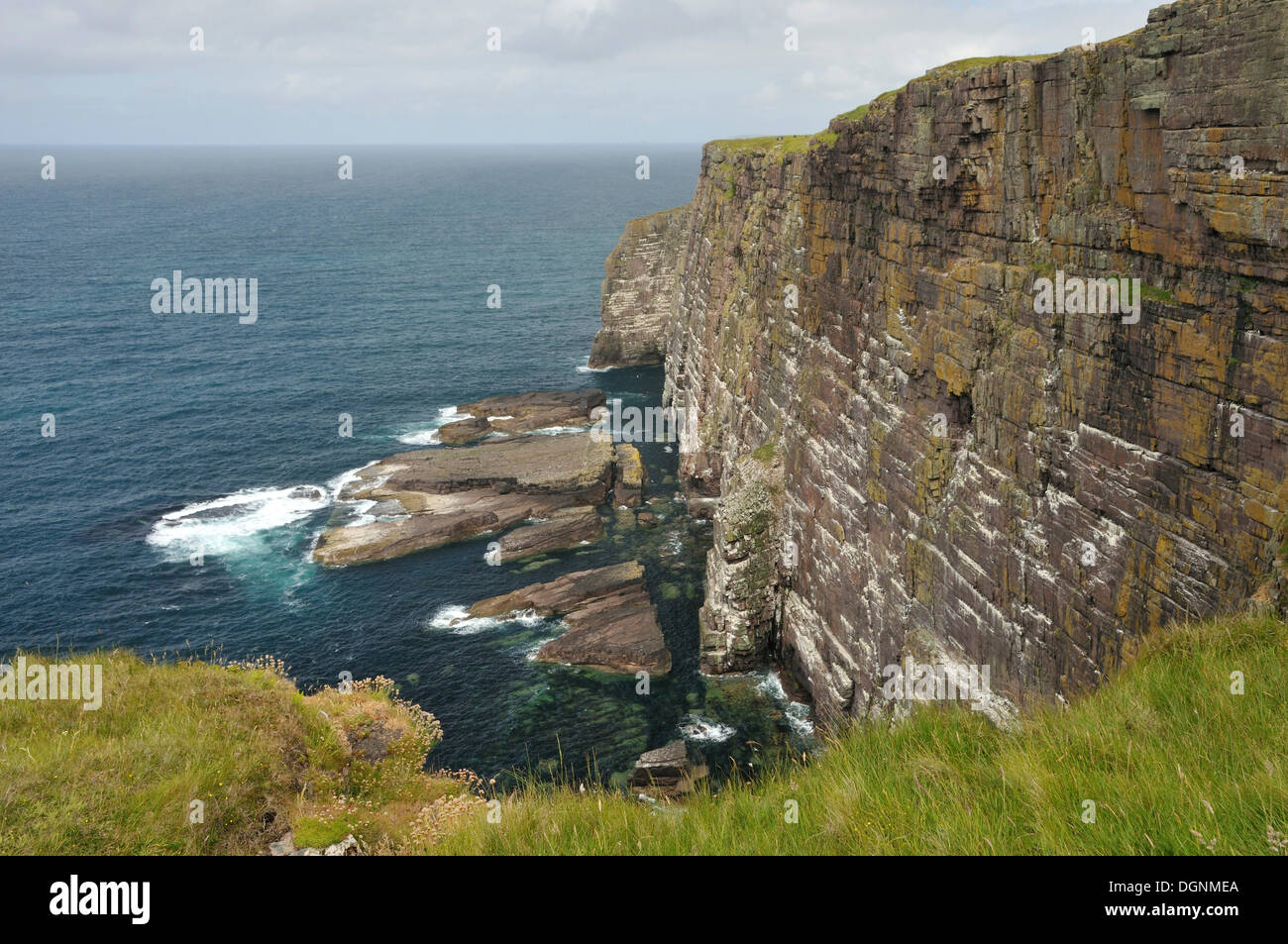 Klippen, Handa Island, Schottland, Vereinigtes Königreich Stockfoto