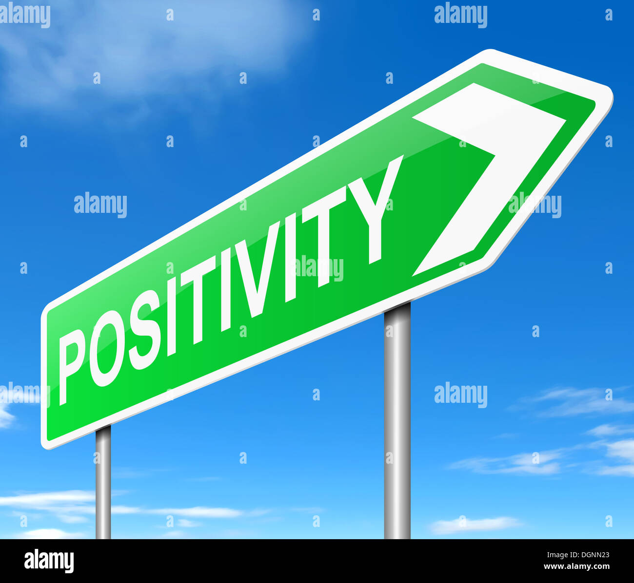 Positivität Konzept. Stockfoto