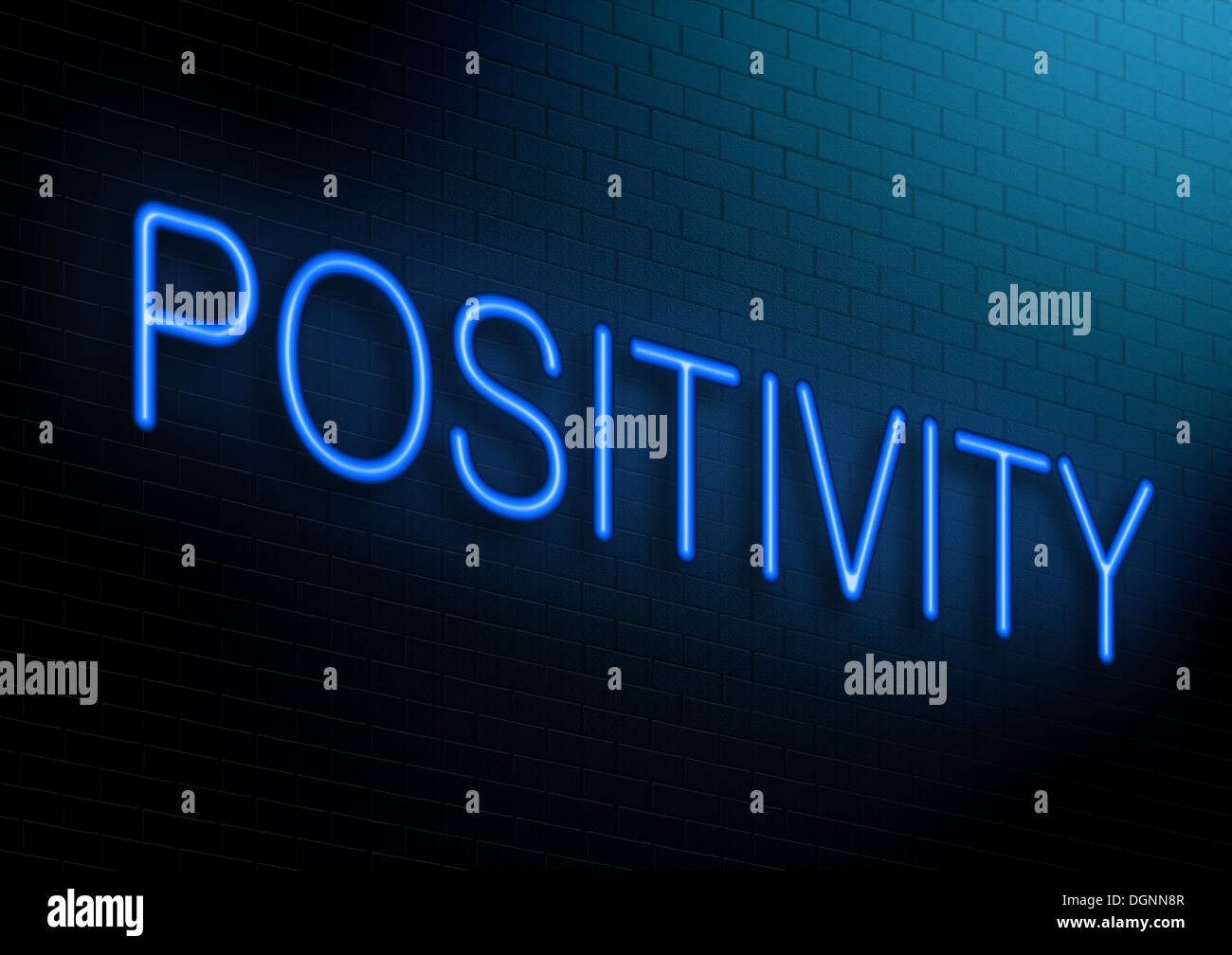 Positivität Konzept. Stockfoto