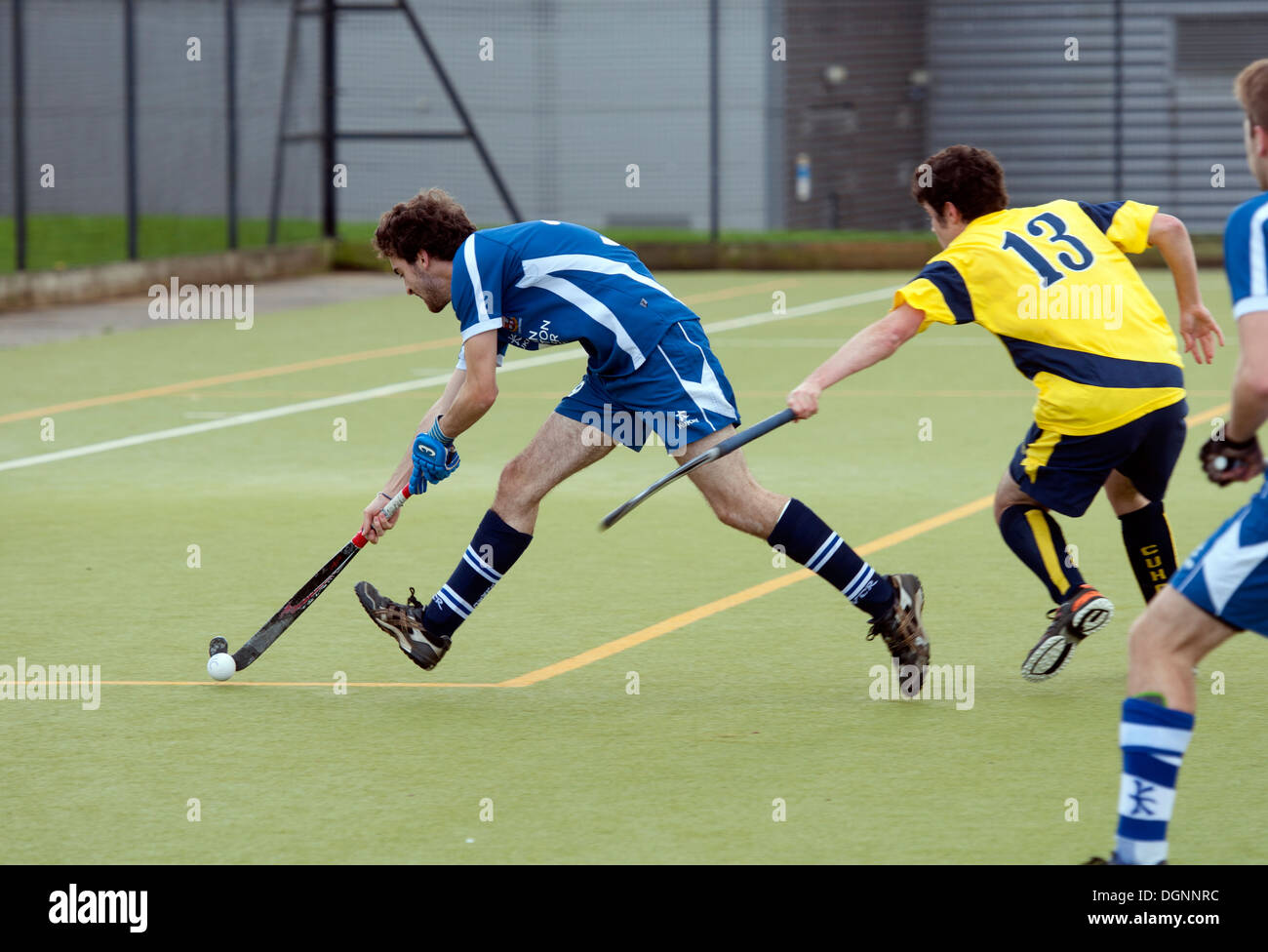 Hochschulsport, Herren-Hockey-match Stockfoto