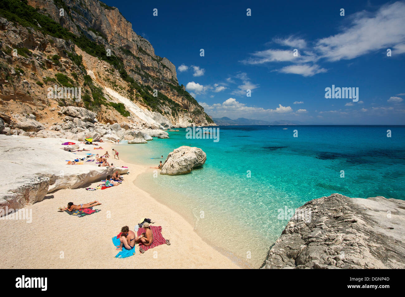 Strand, Bucht Cala Goloritze, Golfo di Orosei, Nationalpark Gennargentu, Sardinien, Italien, Europa Stockfoto