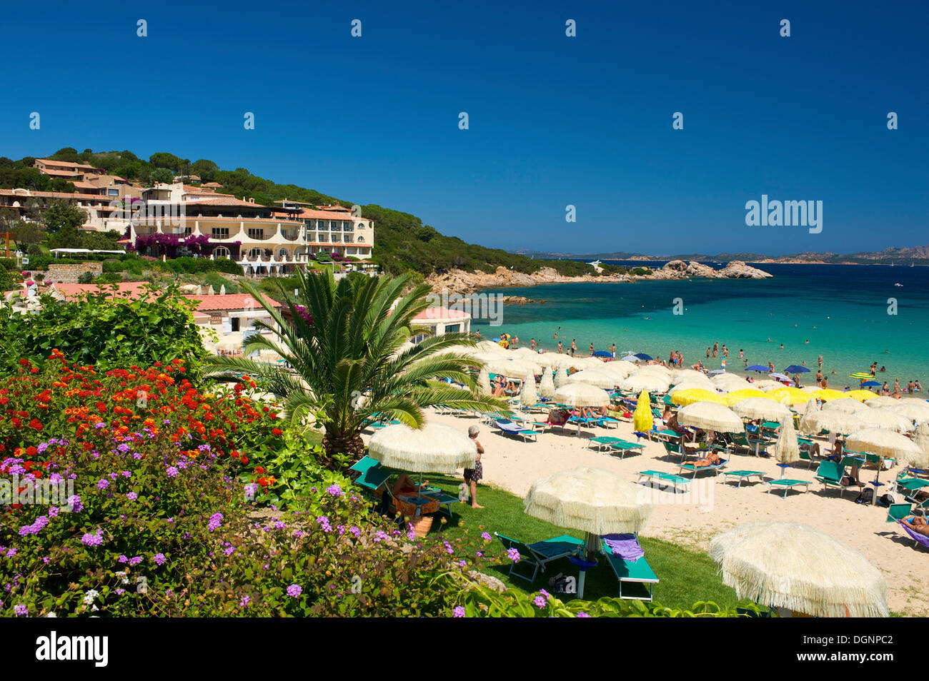 Beach, Porto Cervo, Sardinien, Italien, Europa Stockfoto