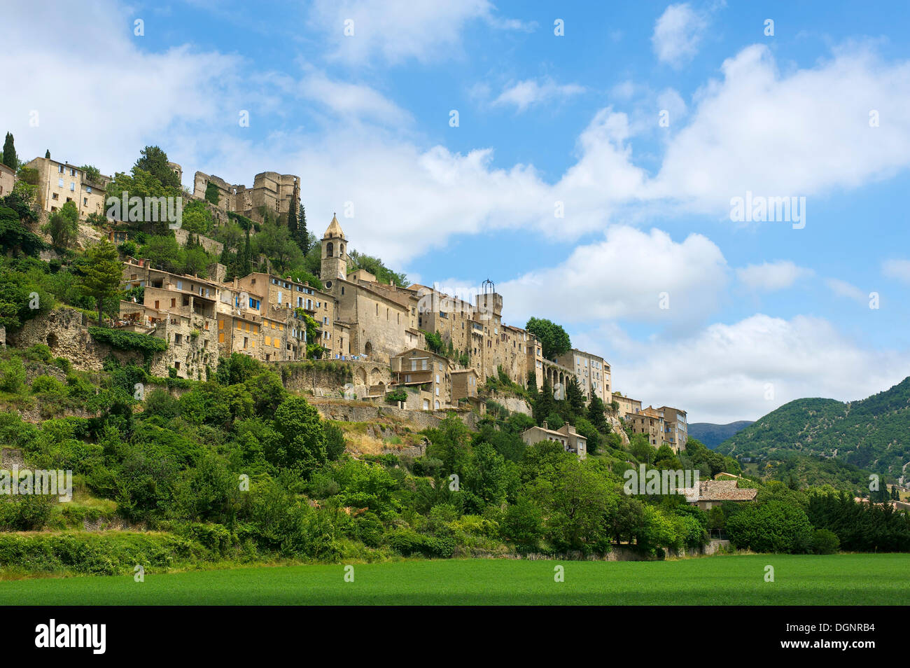 Dorf, Montbrun-Les Bains, Provence, Region Provence-Alpes-Côte d ' Azur, Frankreich Stockfoto