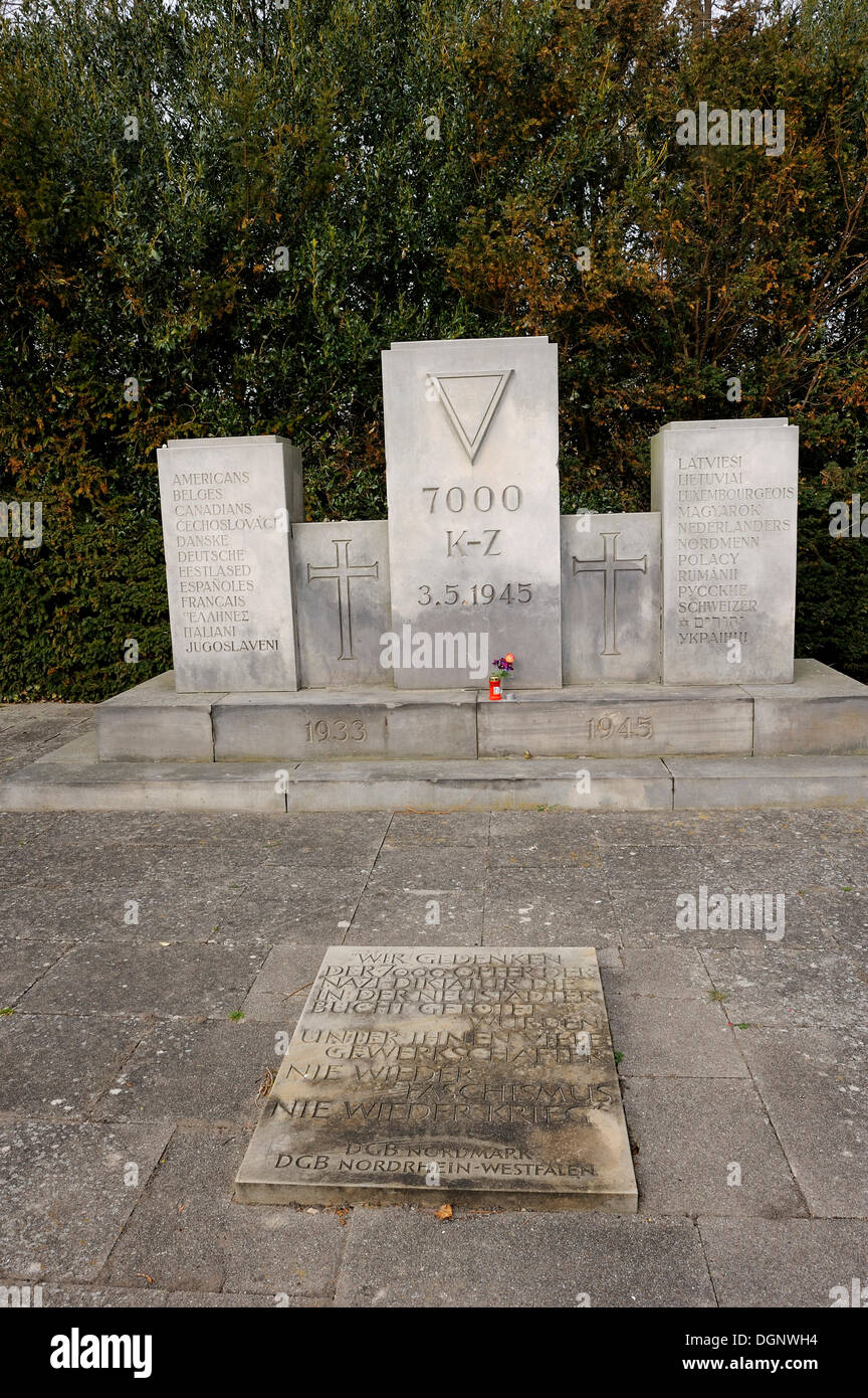 Cap Arcona Memorial, Cape Arcona Ehrenfriedhof Friedhof, Neustadt in Holstein, Schleswig-Holstein Stockfoto