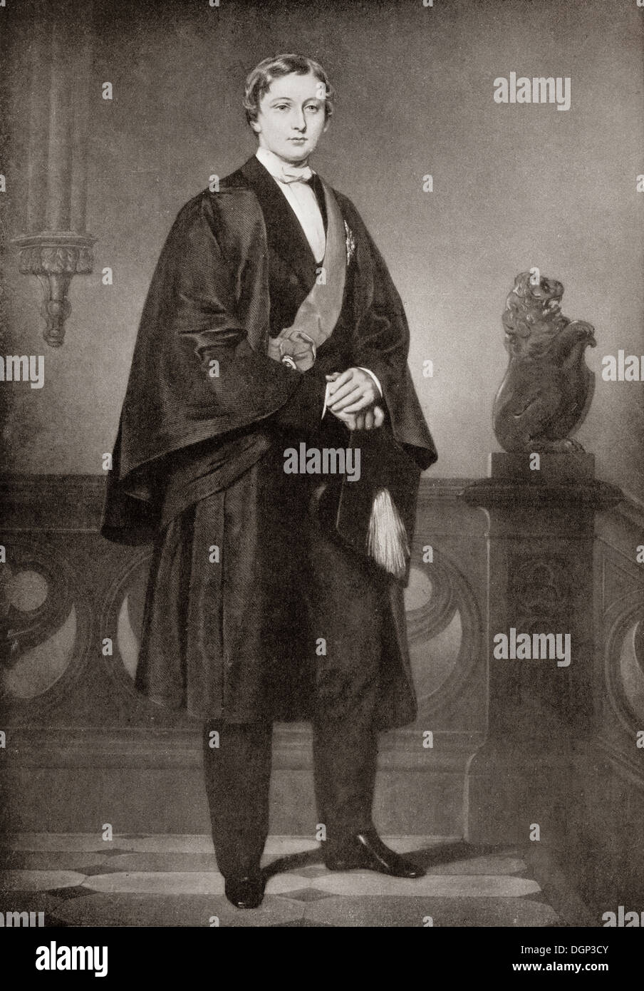 Albert Edward, Prince Of Wales, 1841 – 1910, zukünftige König Edward VII., gesehen hier als Student in Oxford. Stockfoto