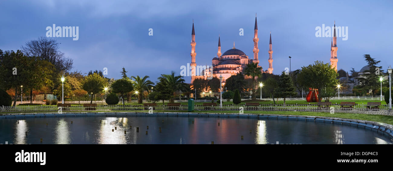 Sultan-Ahmet-Moschee, Istanbul, Marmararegion, Türkei Stockfoto