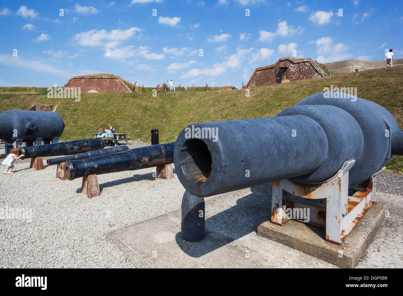 England, Hampshire, Farham, Fort Nelson, die Royal Armouries, Anzeige von historischen Waffen Stockfoto