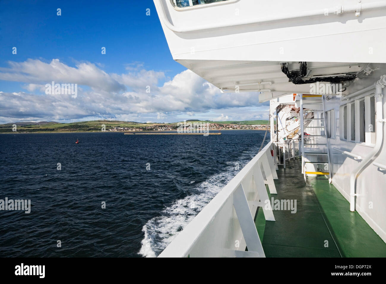 Fähre, Überfahrt von Ardrossan nach Isle of Arran, Nord Ayyrshire, Schottland, Vereinigtes Königreich, Europa Stockfoto