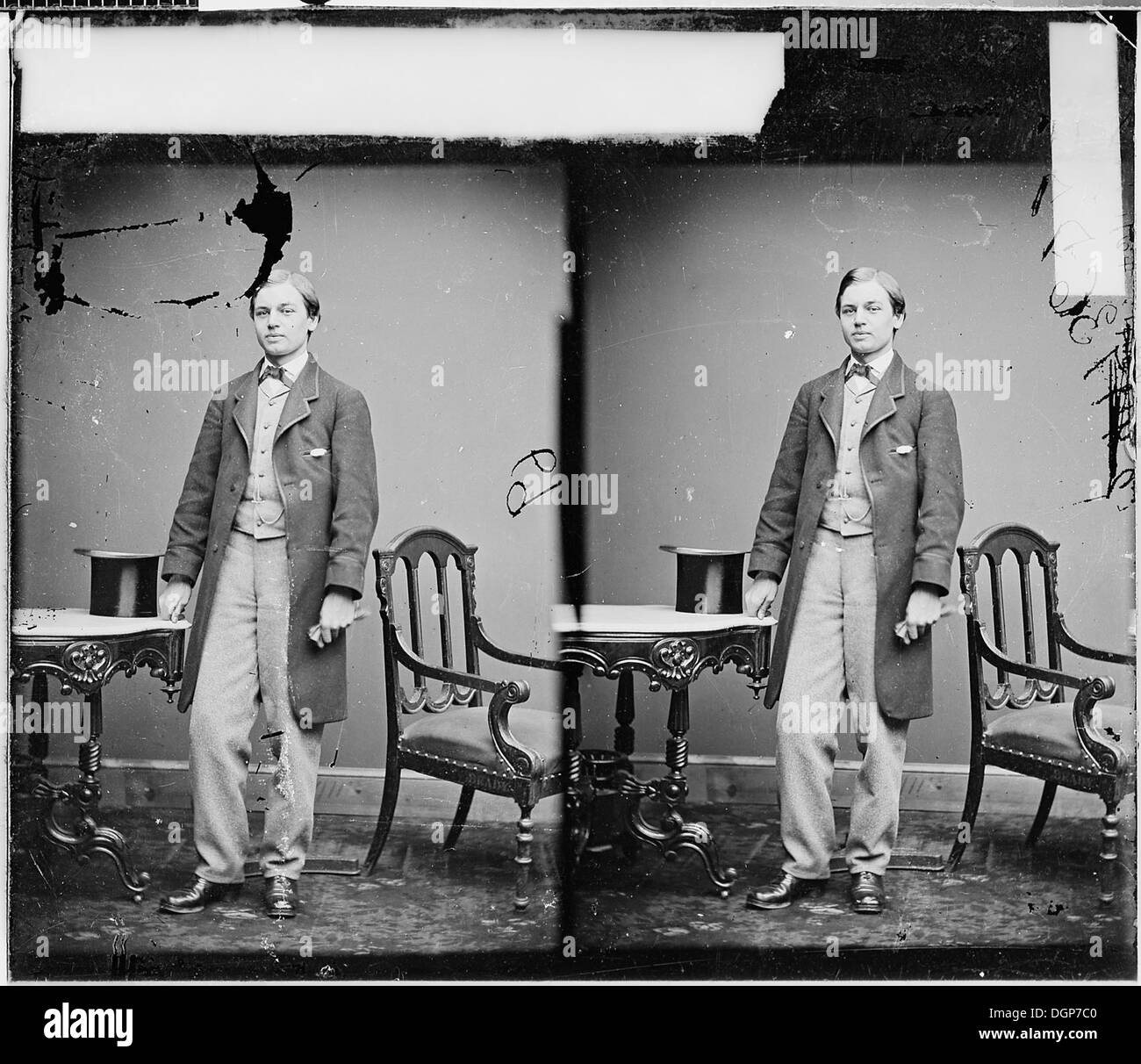 Dieses Bild zeigt Robert T. Lincoln, eine einflussreiche Persönlichkeit in der US-Geschichte und den Sohn von Präsident Abraham Lincoln. Sein Vermächtnis ist mit seinen persönlichen und öffentlichen Errungenschaften verbunden. Stockfoto