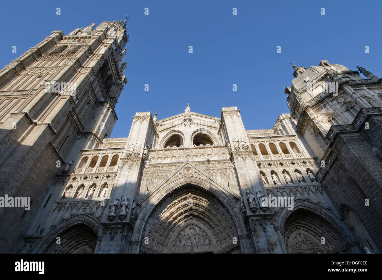 Der Primas-Kathedrale der Heiligen Maria von Toledo.Toledo ist eine Stadt in Zentral-Spanien, südlich von Madrid Stockfoto