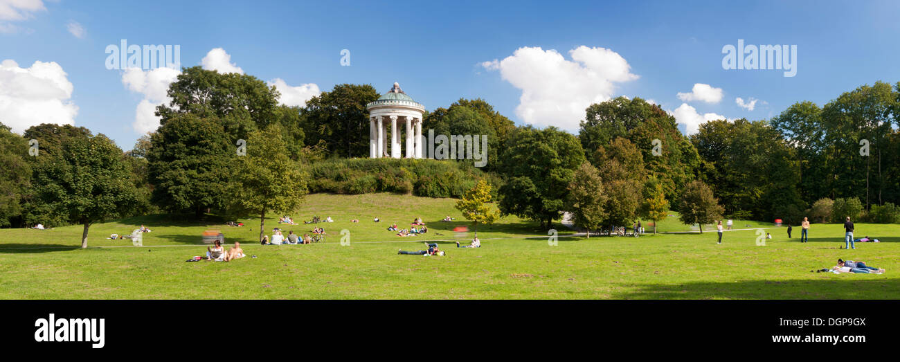 Monopteros-Tempel in den englischen Garten, München, Bayern, Oberbayern Stockfoto