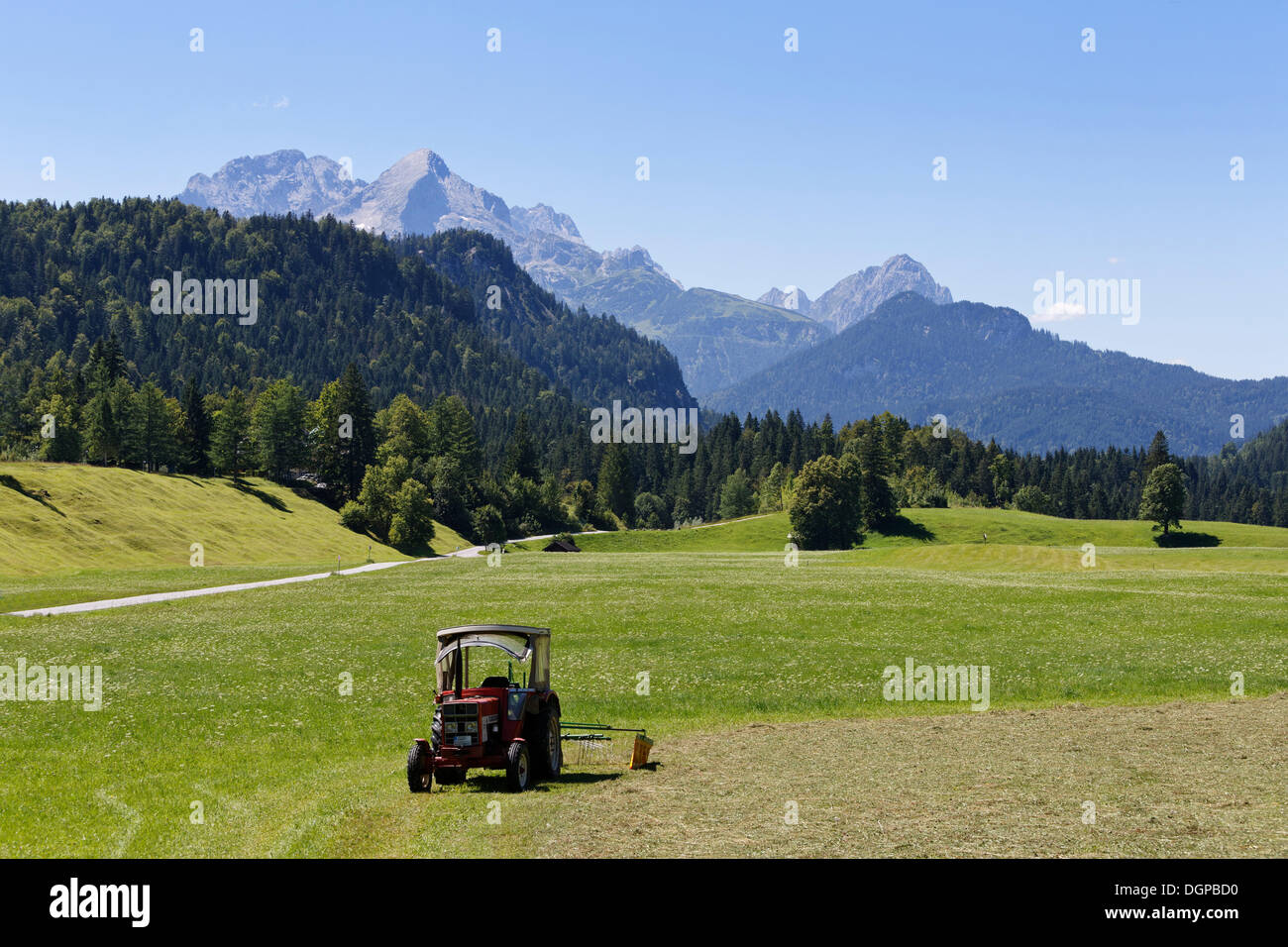 Elmau, Wetterstein-Gebirge, Krün, Werdenfelser Land/Region, Bayern, Oberbayern Stockfoto