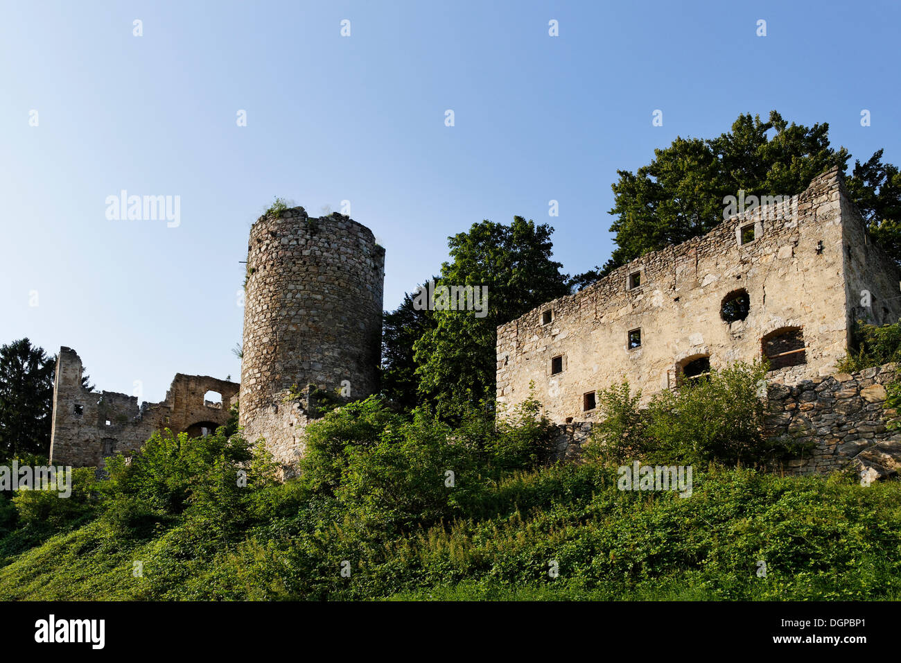 Burgruine Prandegg, Schönau Im Muehlkreis, Region Mühlviertel, Oberösterreich, Österreich, Europa, PublicGround Stockfoto
