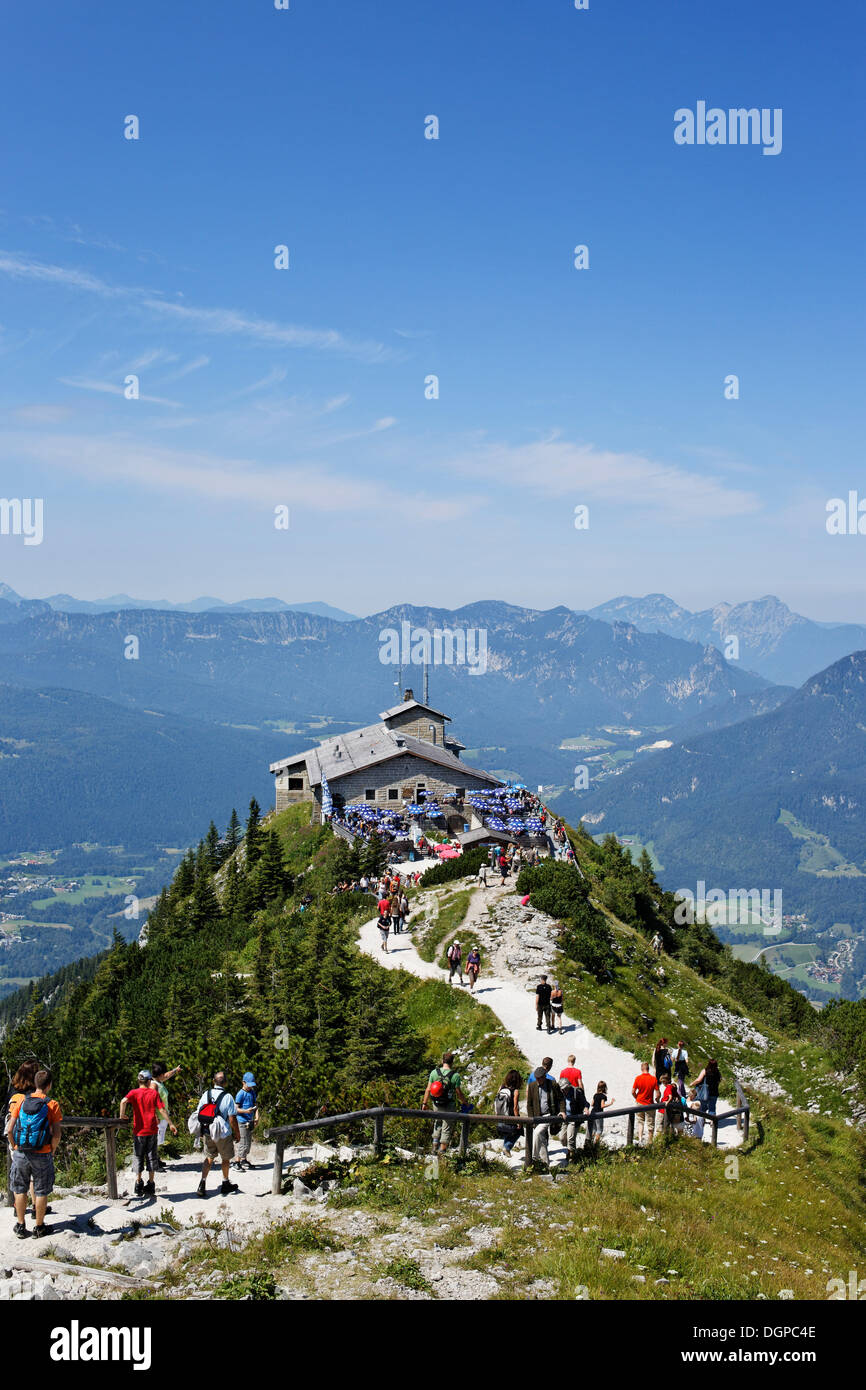 Kehlsteinhaus oder Eagles Nest, Kehlstein Berg, Berchtesgaden, Berchtesgadener Land, Bayern, Oberbayern Stockfoto