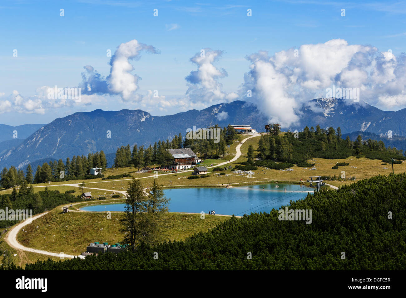 Schafkogelsee See auf der Hutterer Höss Berg, Totes Gebirge Range, Pyhrn-Priel Region Traunviertel Bezirk, Oberösterreich Stockfoto