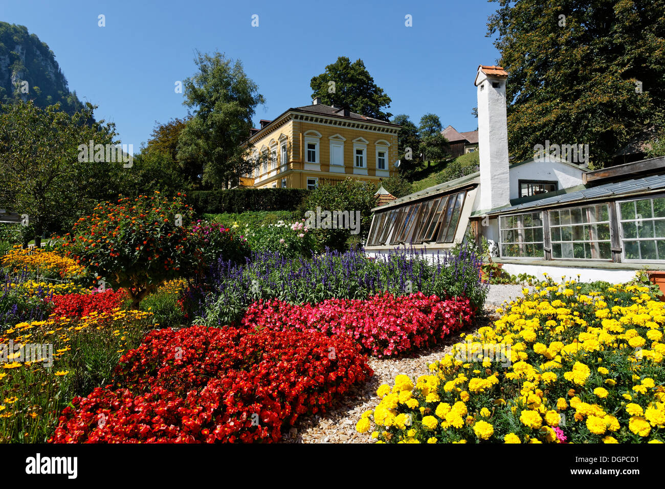 Herrschers Garten, Open-Air-Museum der Schmiedleithen, Grünberg, Pyhrn-Eisenwurzen Region Traunviertel Bezirk, Oberösterreich Stockfoto