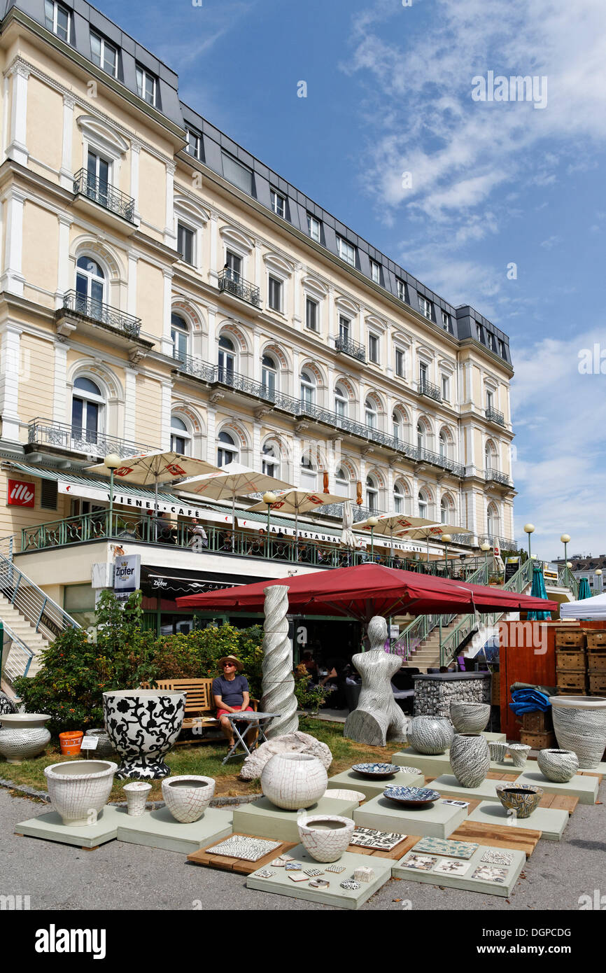 Österreichischen Töpfer, Gmunden, Salzkammergut Resort Marktgebiet, Traunviertel Region, Oberösterreich, Österreich, Europa Stockfoto