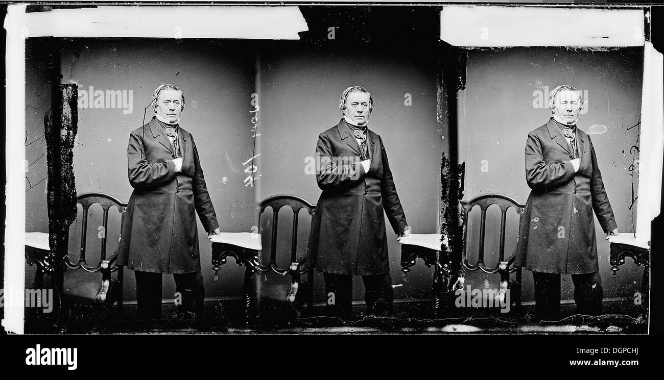 Professor Joseph Henry war ein renommierter amerikanischer Wissenschaftler, der vor allem für seine Arbeit in Elektromagnetismus und Elektrotechnik bekannt war und bedeutende Beiträge zur Entwicklung der Telegraphie und zum Verständnis von Elektrizität leistete. Stockfoto