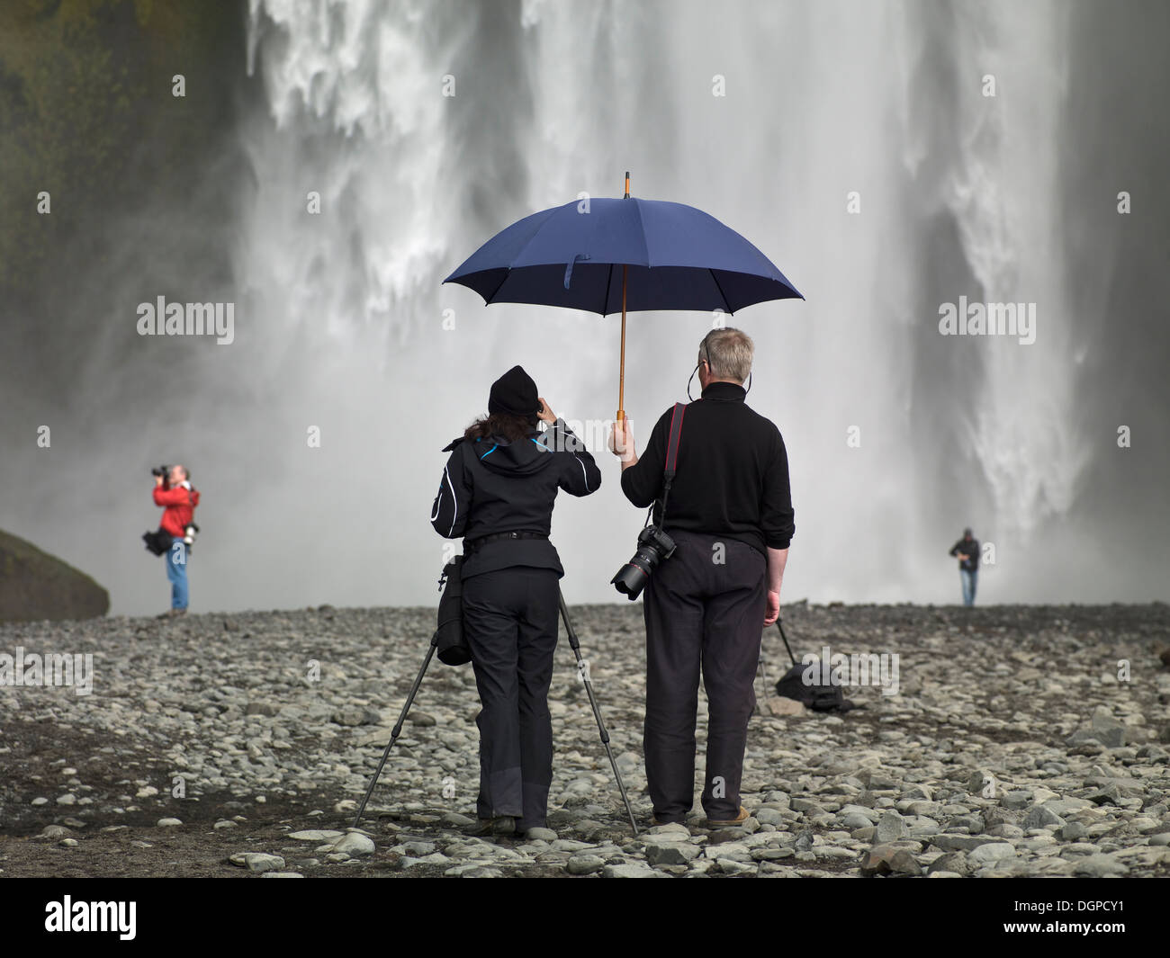 Skogafoss Wasserfall, Island Stockfoto
