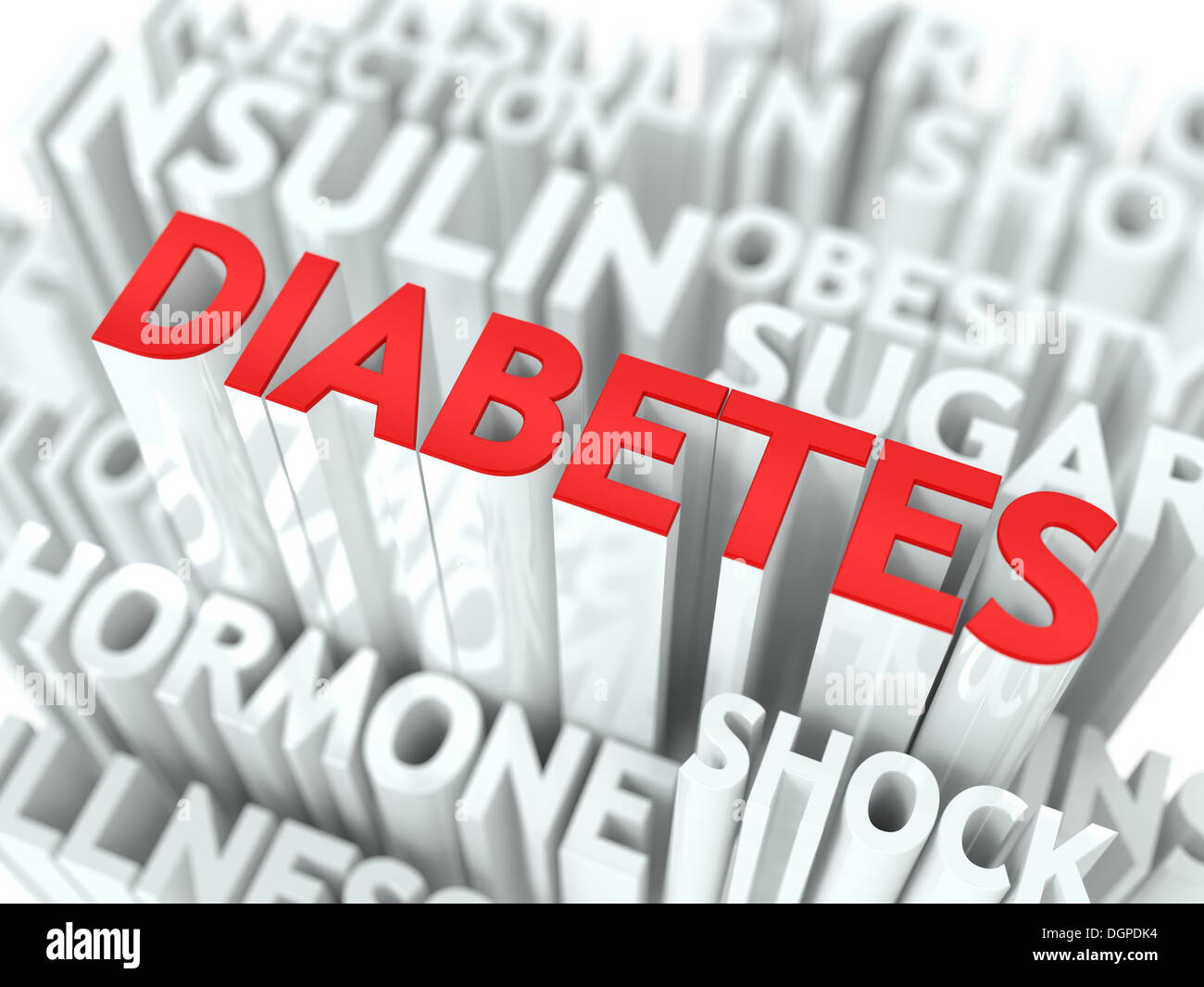 Diabetes-Hintergrund-Konzeption. Stockfoto