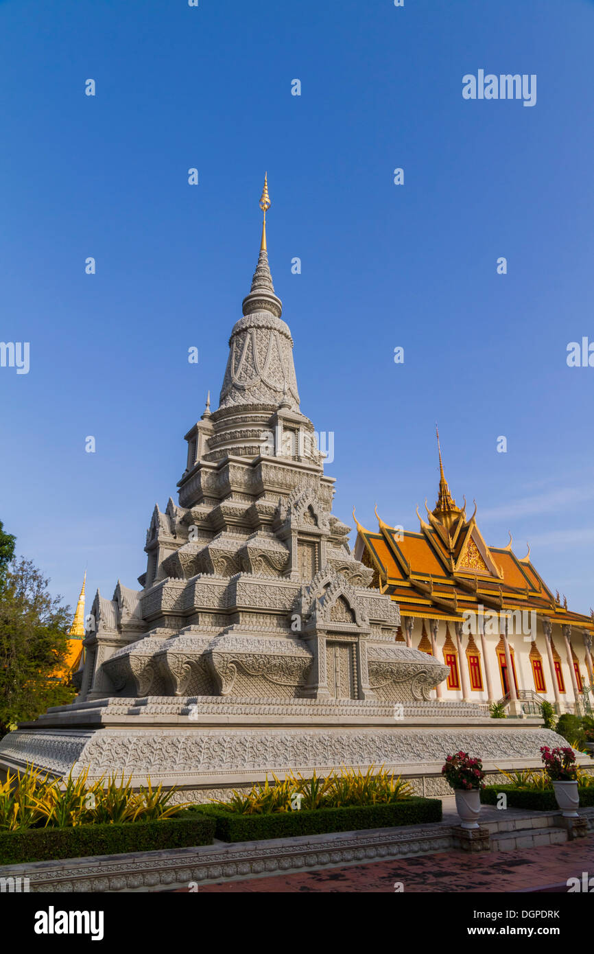 Kambodscha, Phnom Penh, Stupa von König Norodom Suranarit Stockfoto