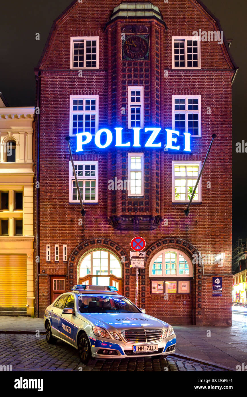 Deutschland, Hamburg, Ansicht der Davidwache Polizeistation Stockfoto