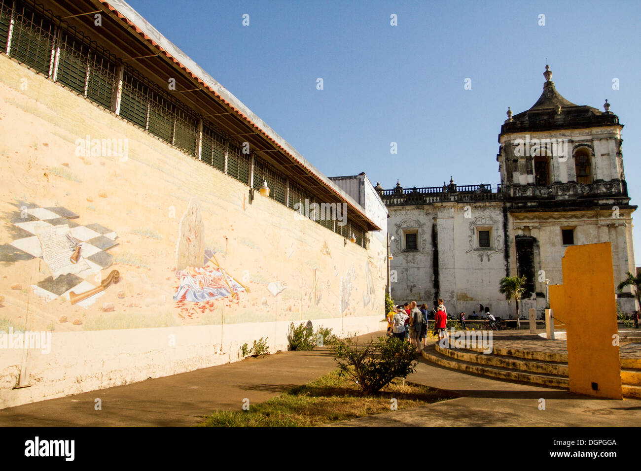 Wandbild in Memorian der Helden und Märtyrer, León, Nicaragua. Stockfoto Wandbild in Memorian der Helden und Märtyrer, León, Nicaragua. Stockfoto