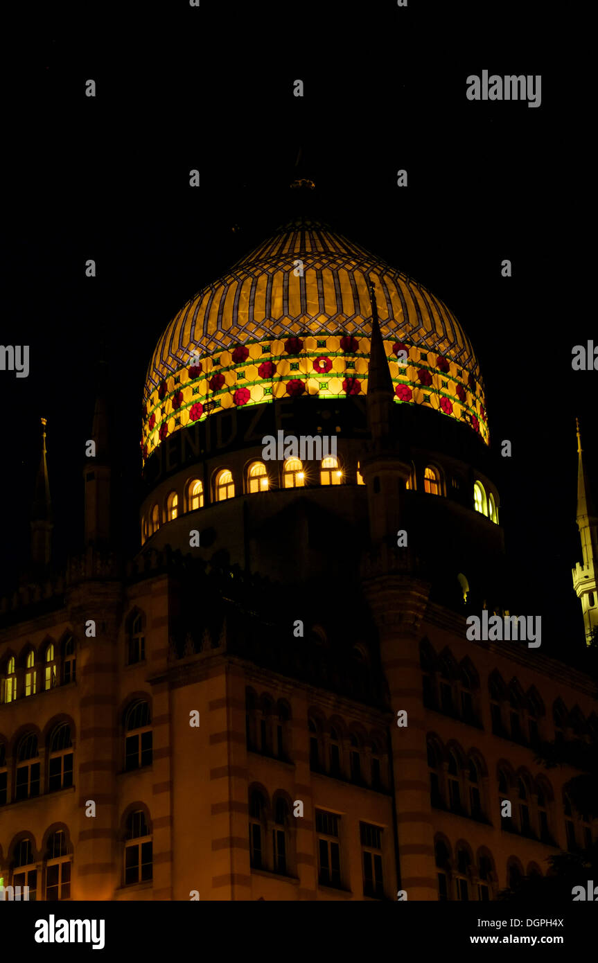 Dresden bei Nacht Stockfoto