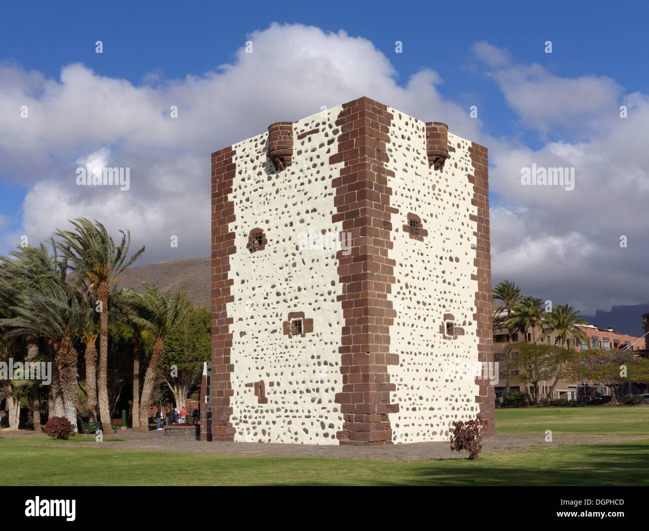 Turm Torre del Conde, San Sebastian, La Gomera, San Sebastian, La Gomera, Kanarische Inseln, Spanien Stockfoto