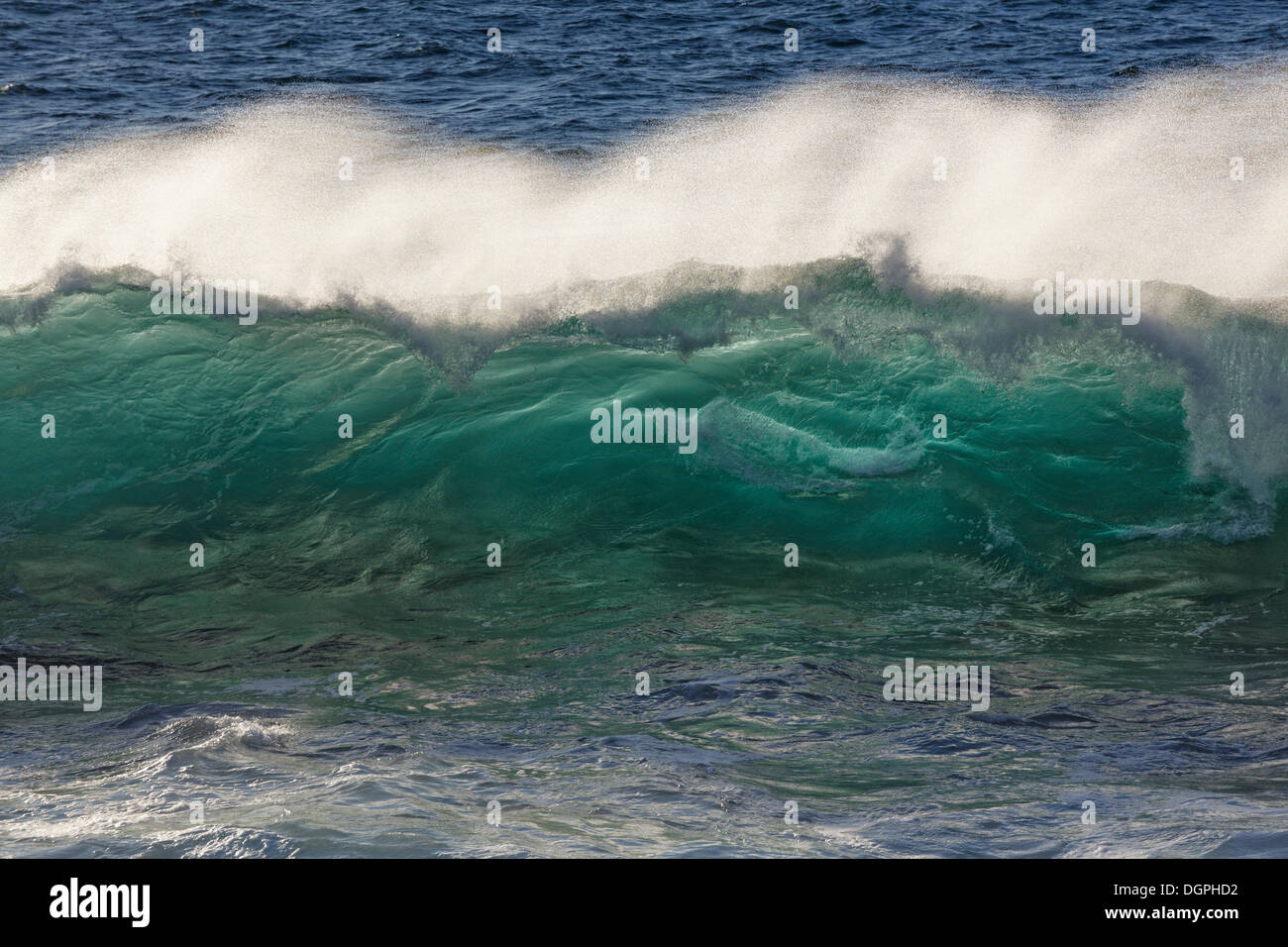 Ocean Wave, Surf, La Puntilla, Valle Gran Rey, La Gomera, Kanarische Inseln, Spanien Stockfoto