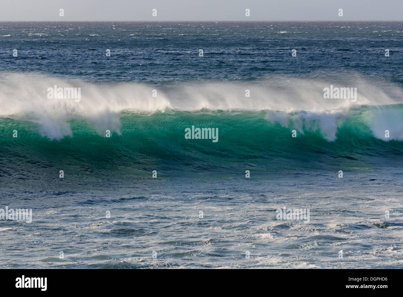 Ocean Wave, Surf, La Puntilla, Valle Gran Rey, La Gomera, Kanarische Inseln, Spanien Stockfoto