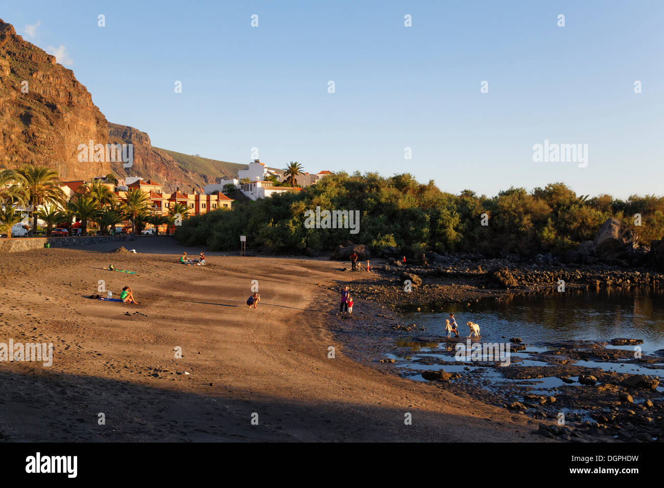 "Baby Beach" Strand Charco del Conde, La Puntilla, Valle Gran Rey, La Gomera, Kanarische Inseln, Spanien Stockfoto