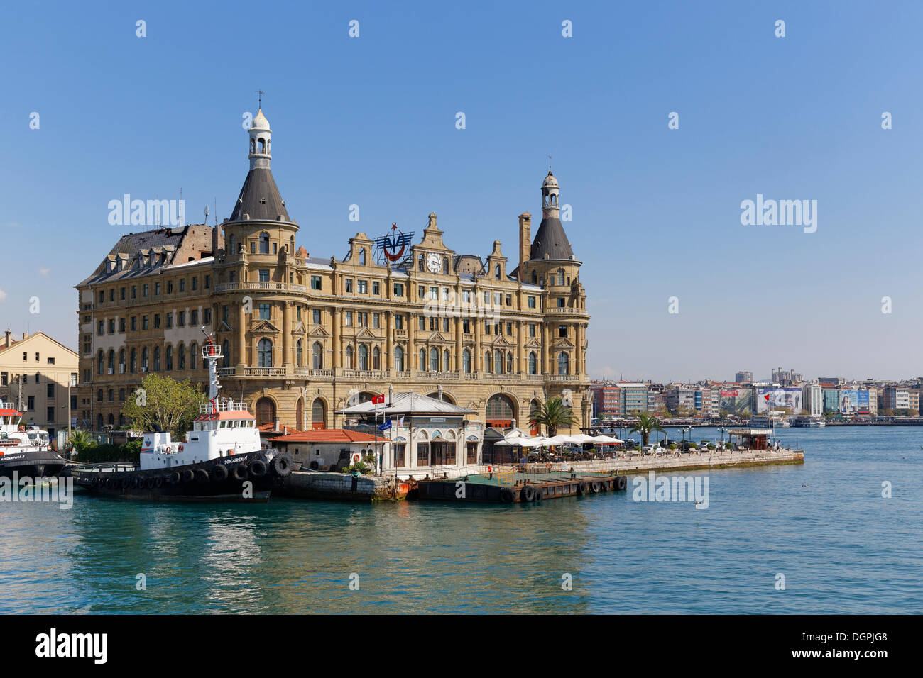 Bahnhof Haydarpasa am Bosporus, Bosporus, Kadiköy, Istanbul, asiatische Seite, Provinz Istanbul, Türkei Stockfoto
