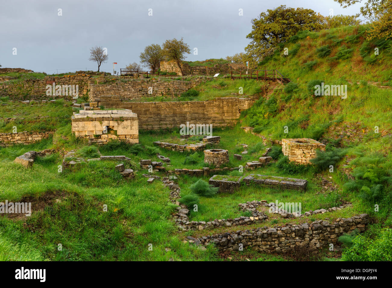 Palace House, Troja VI, Troy, Çanakkale Provinz, Marmara Region, Türkei Stockfoto