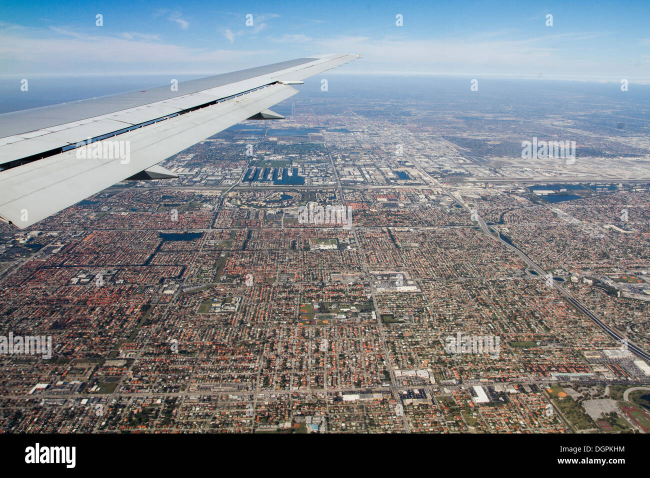 Luftbild von Miami, USA. Stockfoto