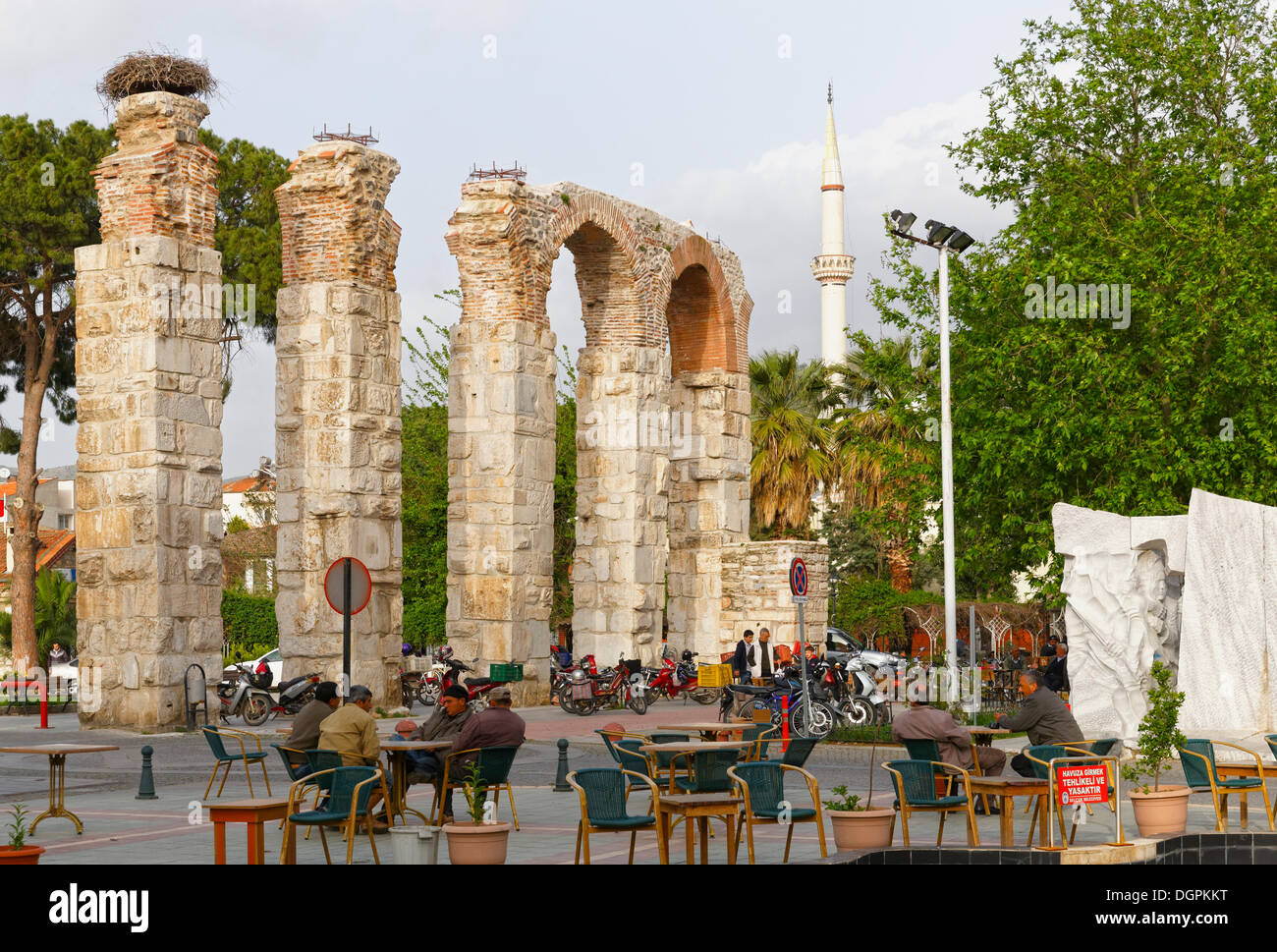 Byzantinischer Aquädukt der Stadt Zentrum, Selçuk, İzmir Provinz, Ägäis, Türkei Stockfoto