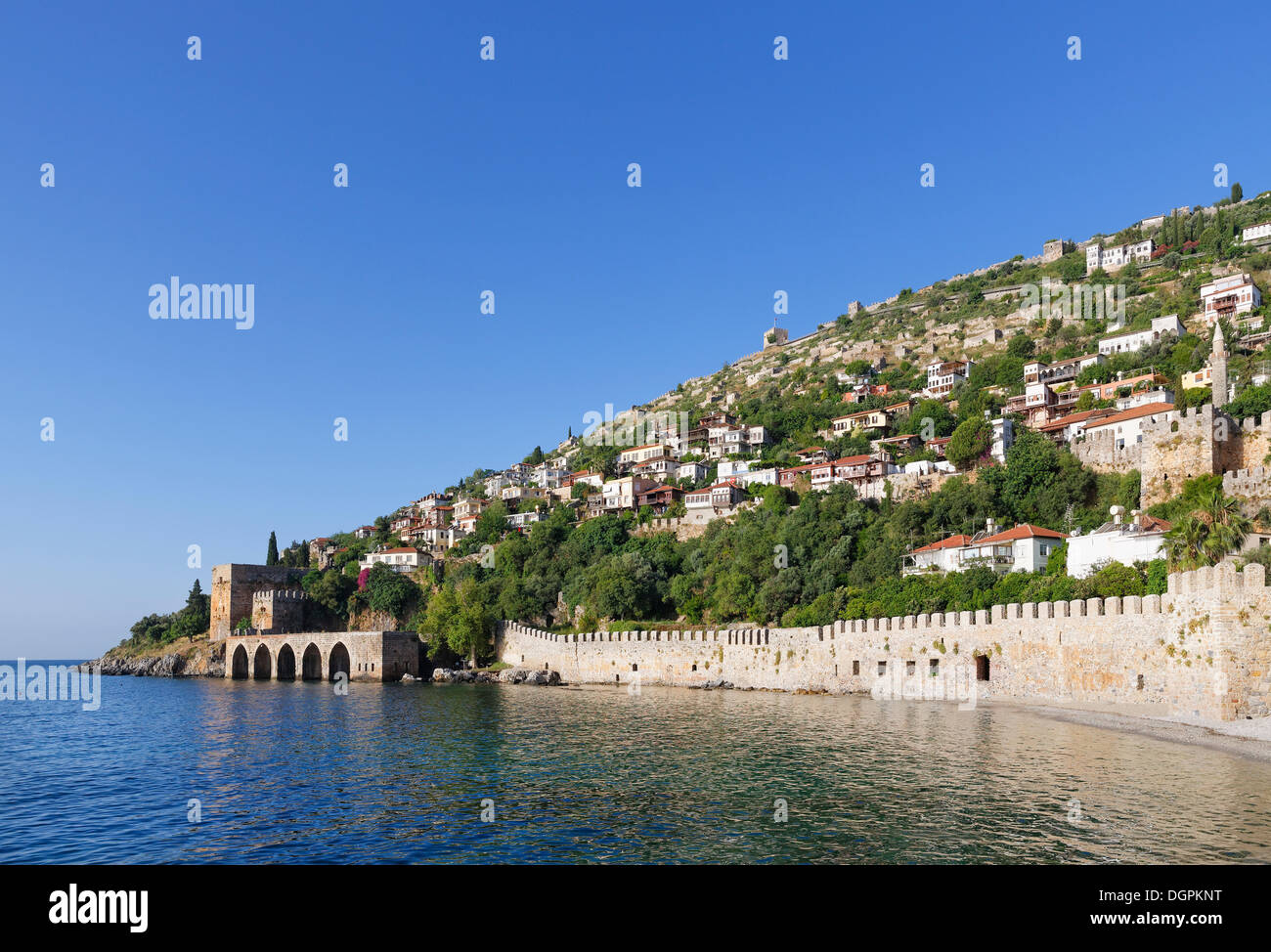 Alten seldschukischen Werft, Tershane, Tophane, Mittelmeer Region, Türkei, Alanya, türkische Riviera, Provinz Antalya Stockfoto