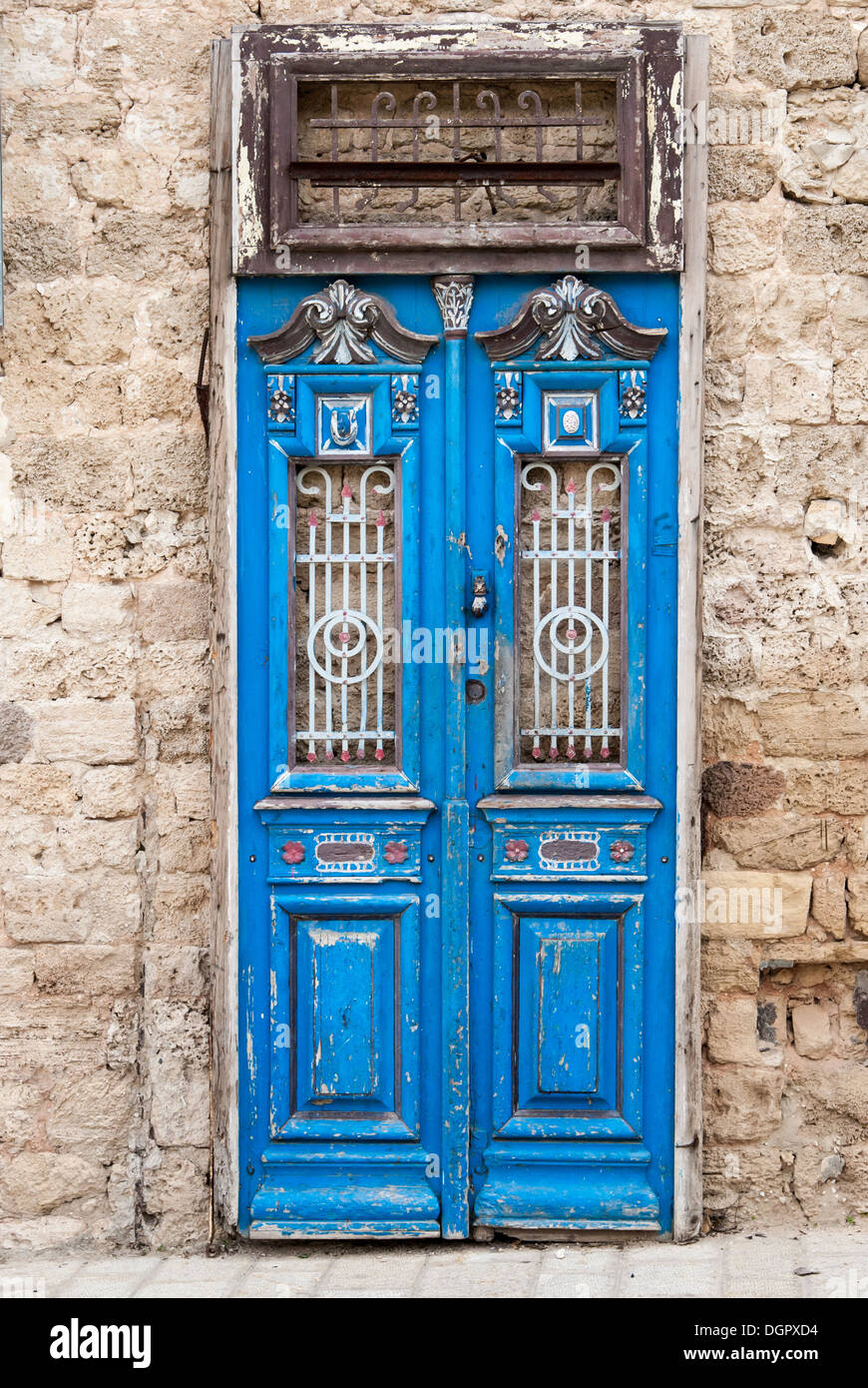 Alte Tür in Tel Aviv. Jaffa ist eine südliche, älteste Teil von Tel Aviv. Jaffa ist berühmt für seine Verbindung mit der biblischen Geschichte Stockfoto