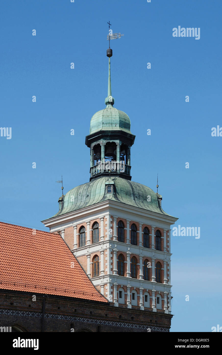 Bridgets Kirche Danzig - Kosciol Brygidy. Stockfoto