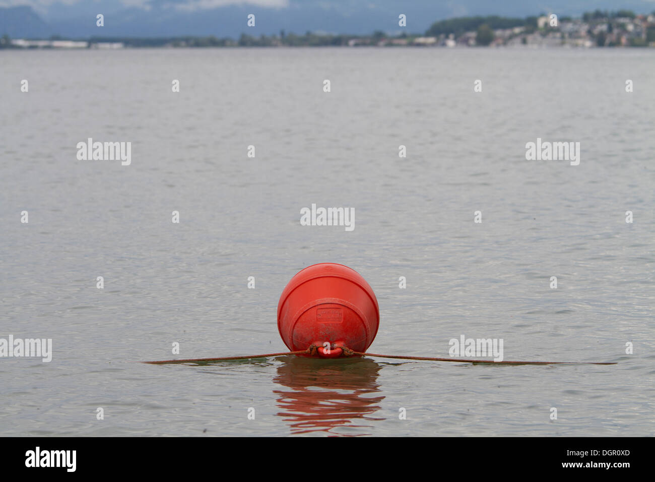 Kleine rote Boje Stockfoto