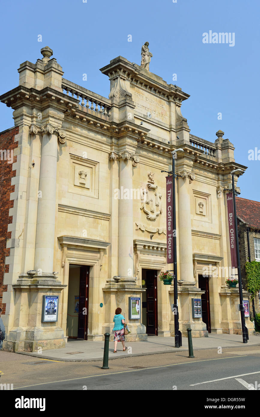 King's Lynn Corn Exchange Theater, Dienstag Marktplatz, King's Lynn, Norfolk, England, Vereinigtes Königreich Stockfoto